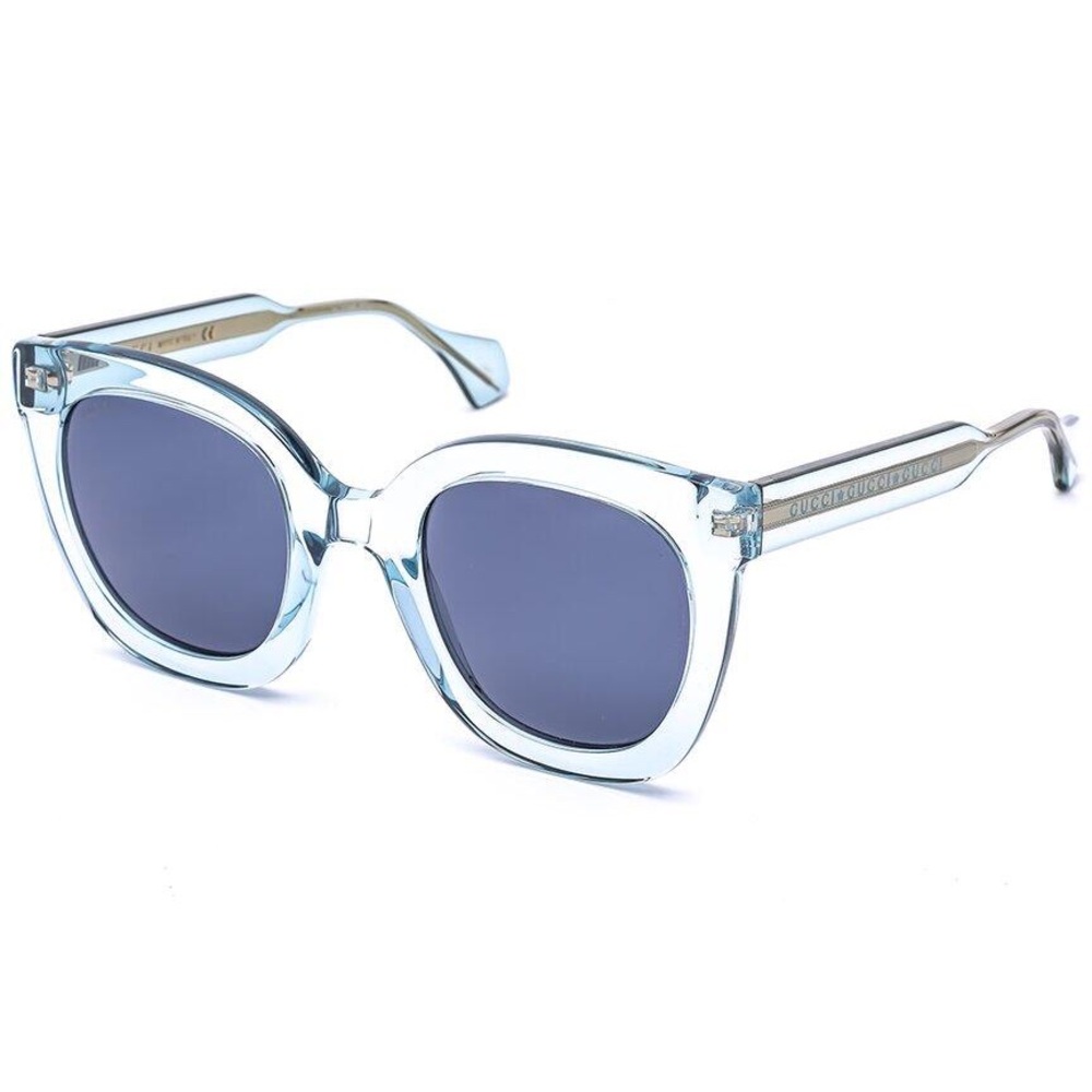 💯- New Authentic Gucci Grey Square Ladies Sunglasses GG0564S 003 51.